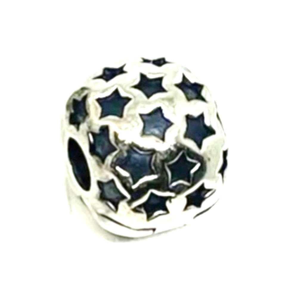 BRAND NEW Pandora charm clip " Onyx Star black " RETIRED